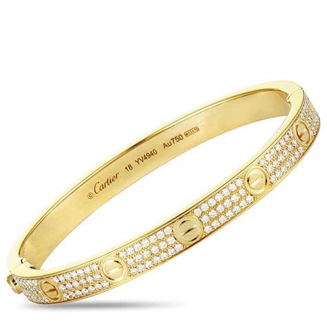 cartier diamond gold bracelet|diamond cartier bracelet price.